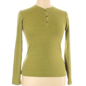 Green, Long Sleeve, Pullover, Raglan Baselayer Top, By Woody, Woman's Size XL